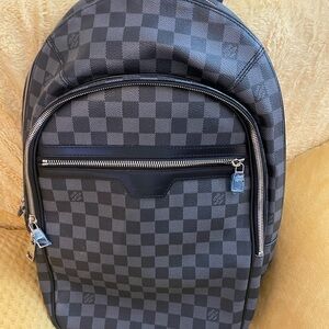 Luxury Checkered Black Backpack brand new,